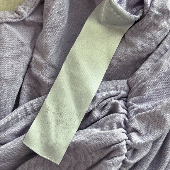 ASOS Design Petite Lilac Crop Cami with Ruched Front and Spaghetti Straps - Picture 5 of 7